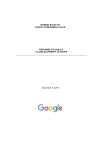 Google to Cma Statement of Scope