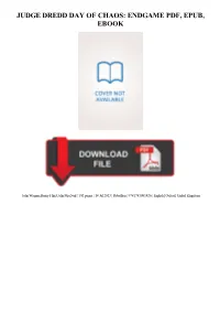 Judge Dredd Day of Chaos: Endgame Pdf, Epub, Ebook