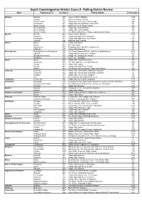 Polling Station Schedule