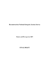 Reconstruction National Integrity System Survey FINAL DRAFT