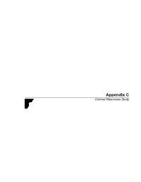 Appendix C Cultural Resources Study