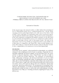 Cutting-Edge Technology and Know-How of Minoans/Mycenaeans During Lba and Possible Implications for the Dating of the Trojan War