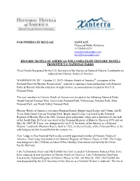 FOR IMMEDIATE RELEASE CONTACT: Mesereau Public Relations 1-720-842-5271 Mona@Mesereaupr.Com Tom@Mesereaupr.Com