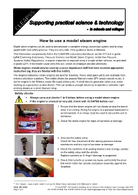 PS 80 How to Use a Model Steam Engine