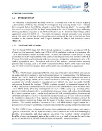 PURPOSE and NEED 1.1 INTRODUCTION the Maryland