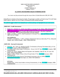 REQUIRED BOOKS WILL BE USED THROUGHOUT CURRICULUM-DO NOT RENT OR SELL JUNIOR I Textbook List Updated 3/29/2017