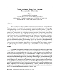 Textual Analysis of Tempo News Magazine Representation of Terrorism