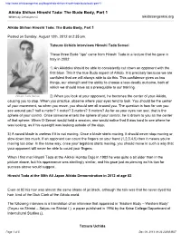 Aikido Shihan Hiroshi Tada: the Budo Body, Part 1 Written by Christopher Li Aikidosangenkai.Org