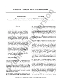 Constrained Labeling for Weakly Supervised Learning