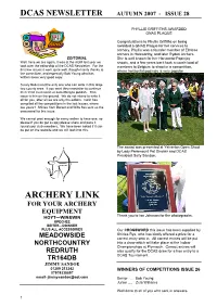 Dcas Newsletter Autumn 2007 - Issue 28