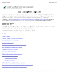 Key Concepts in Hypnosis 11/13/2006 05:19 PM