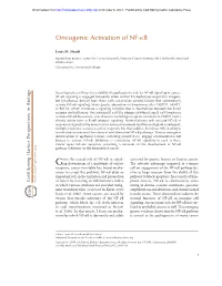 Oncogenic Activation of NF-Kb