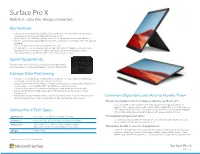 Surface Pro X Web First