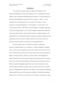 1 Introduction It Is My Goal in This Paper to Offer a Strategy For
