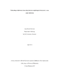 Estimating Evolutionary Rates Using Discrete Morphological Characters: a Case