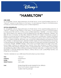 HAMILTON Project Profile 6 8 20