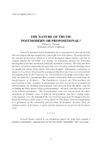POSTMODERN OR PROPOSITIONAL? Robert L