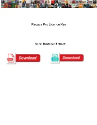Recuva Pro Licence Key