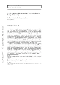 Arxiv:2006.08747V1 [Quant-Ph] 15 Jun 2020 Department of Computational Intelligence and Systems Science, Tokyo Institute of Tech- Nology, Japan 2 Fei Yan Et Al