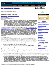 Developerworks : XML : Abstracting the Interface, Part II
