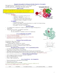 Myoglobin/Hemoglobin O2 Binding and Allosteric Properties