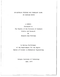 On Reynolds Stresses and Turbulent Flows in Circular Ducts