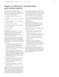 Report on Directors' Remuneration and Related Matters