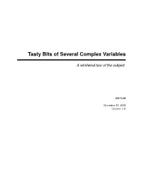 Tasty Bits of Several Complex Variables