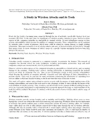 A Study in Wireless Attacks and Its Tools