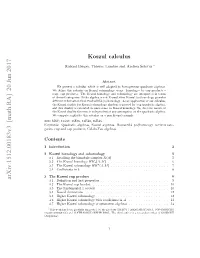 Koszul Calculus