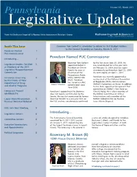 Legislative Update