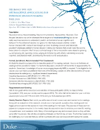 Neurosci / Psy 462S Neuroscience Applications