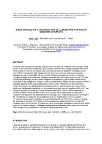 SHEEP, DINGOES and KANGAROOS: NEW CHALLENGES and a CHANGE of DIRECTION 20 YEARS on Peter Clark1, Elizabeth Clark1 and Benjamin L