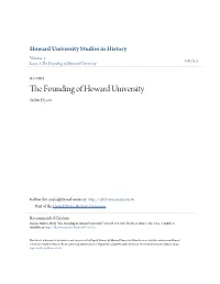 The Founding of Howard University