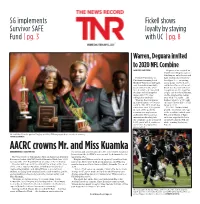 AACRC Crowns Mr. and Miss Kuamka KATHLEEN HORNSTRA | DIGITAL PRODUCER Transition and Are Introduced to the Center Itself