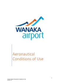 Aeronautical Conditions of Use