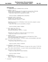 Parliamentary Documentation