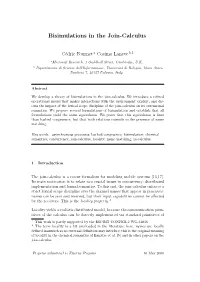 Bisimulations in the Join-Calculus