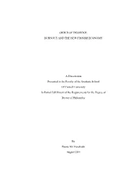 BURNOUT and the NEW FINNISH ECONOMY a Dissertation