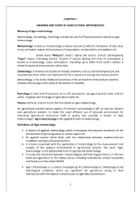 Chapter-1 Meaning and Scope of Agricultural
