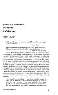 Patterns of Movement Inellison's Invisible Man 5