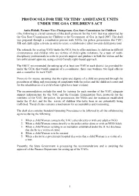 Protocols – Victim Assistance Units