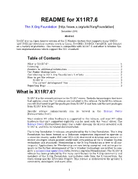 README for X11R7.6 the X.Org Foundation [ December 2010