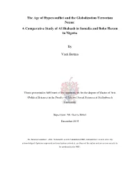 The Age of Hyperconflict and the Globalization-Terrorism Nexus: a Comparative Study of Al Shabaab in Somalia and Boko Haram in Nigeria