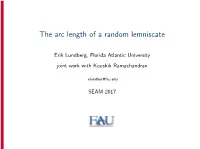 The Arc Length of a Random Lemniscate