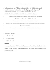 The Vulnerability of Tidal Flats and Multi-Channel Estuaries to Dredging And