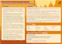 WJEC AS Unit 1E Hinduism Knowledge Organiser: Theme 2C Religious Concepts: Key Moral Principles of Karma and Reincarnation