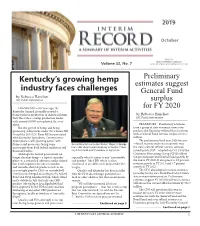 2019 Interim Record
