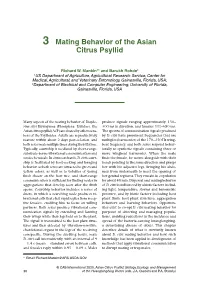 3 Mating Behavior of the Asian Citrus Psyllid