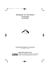 Handbook for Nonviolent Campaigns Second Edition